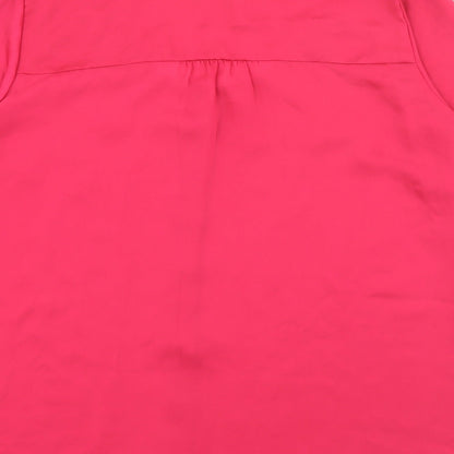 Womens UK Size 16 Preworn Pink Basic Blouse