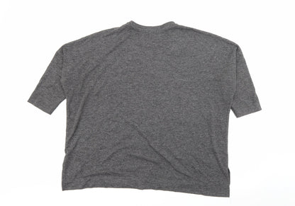 Primark Womens Grey Crew Neck  Polyester Pullover Jumper Size 14