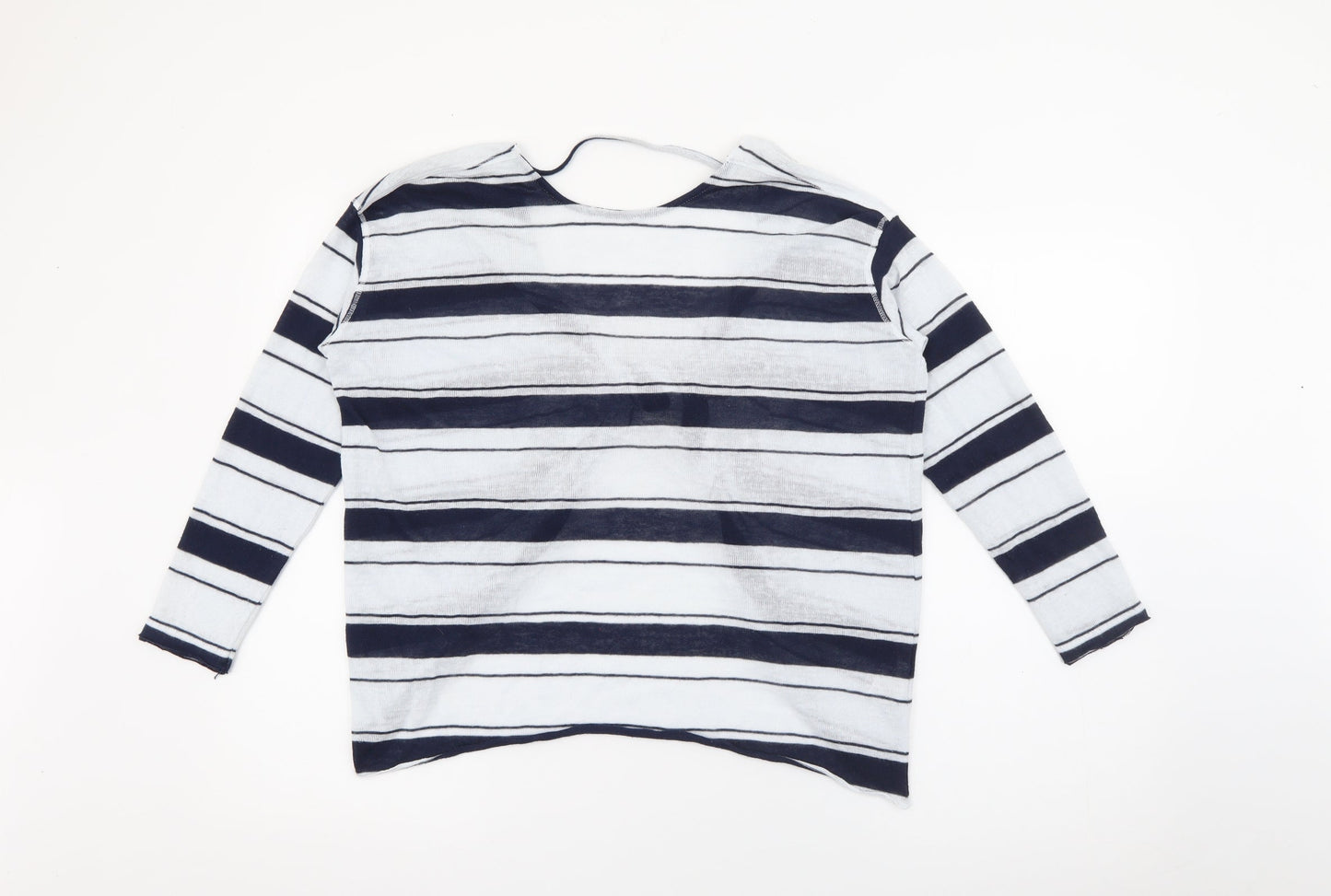 Womens UK Size S Pull & Bear Blue Pullover Jumper