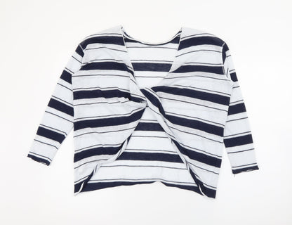 Womens UK Size S Pull & Bear Blue Pullover Jumper