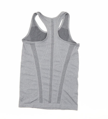 Primark Womens Grey  Polyamide Camisole Tank Size 10 Scoop Neck