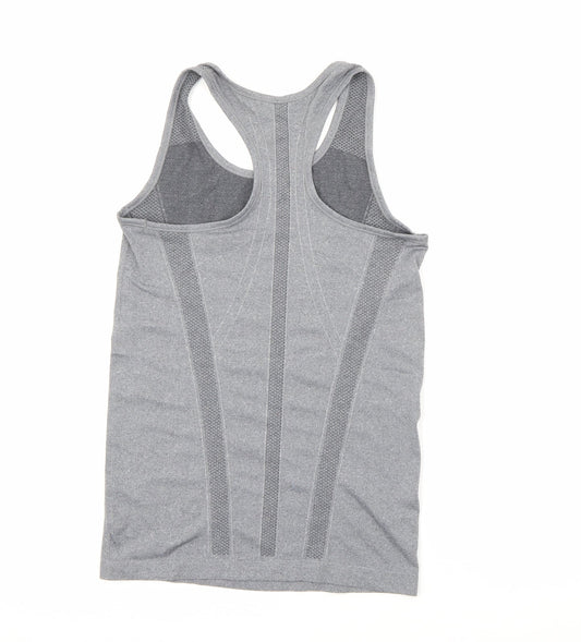 Primark Womens Grey  Polyamide Camisole Tank Size 10 Scoop Neck