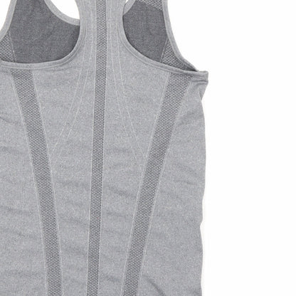 Primark Womens Grey  Polyamide Camisole Tank Size 10 Scoop Neck
