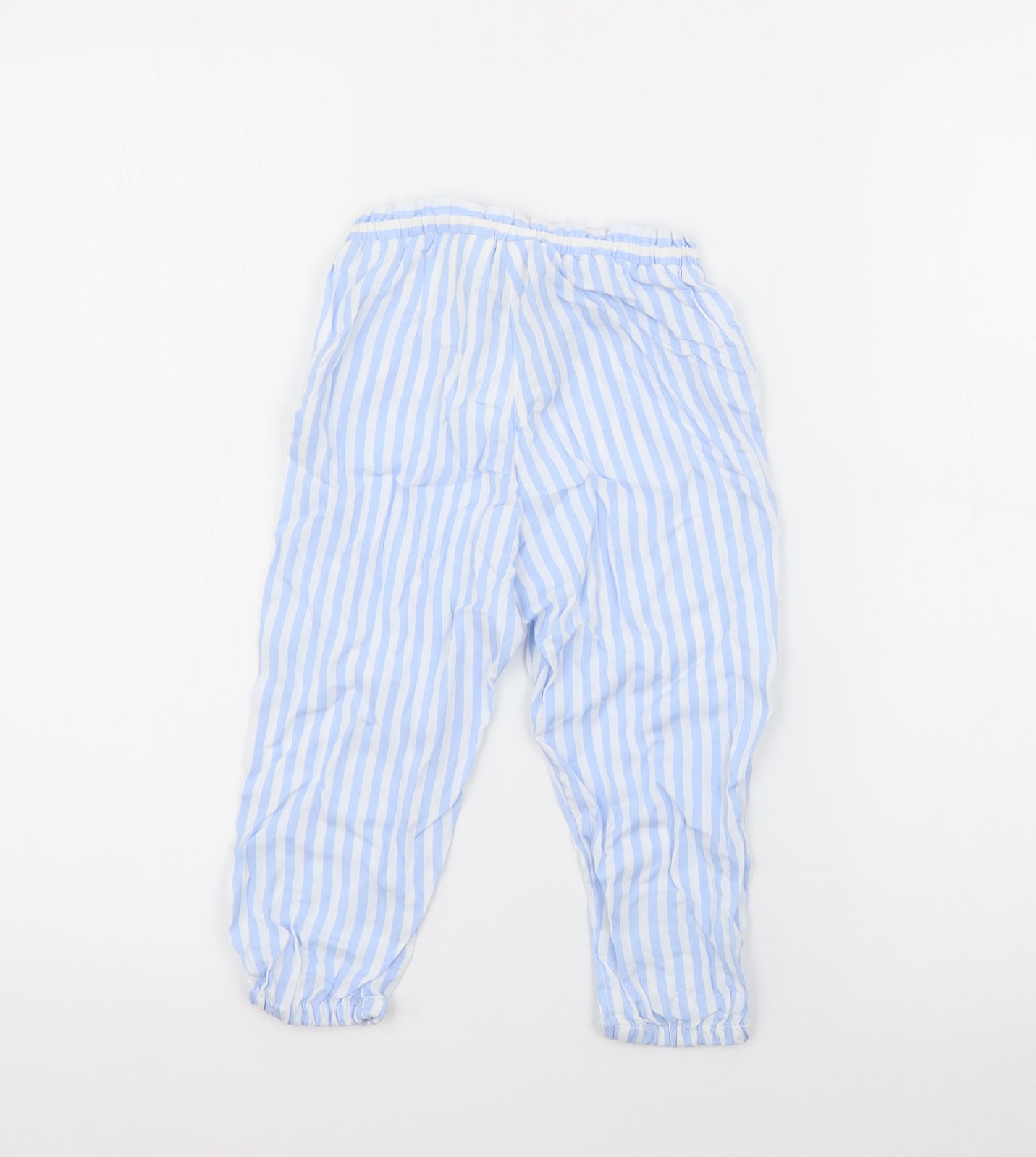 H&M Girls Blue Striped Viscose Bloomer Trousers Size 2 Years  Regular