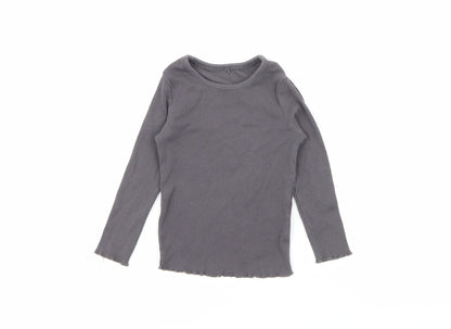 George Baby Grey  Cotton Pullover T-Shirt Size 18-24 Months Crew Neck