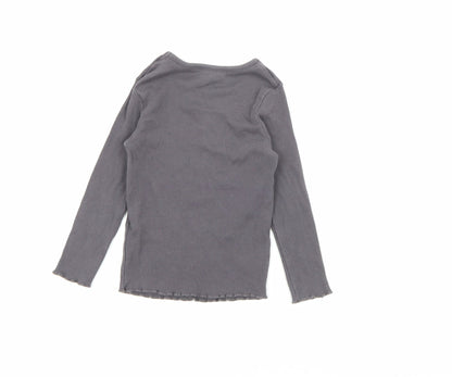 George Baby Grey  Cotton Pullover T-Shirt Size 18-24 Months Crew Neck