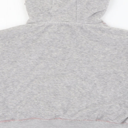 Marks and Spencer Girls Grey  Cotton Pullover Hoodie Size 10-11 Years