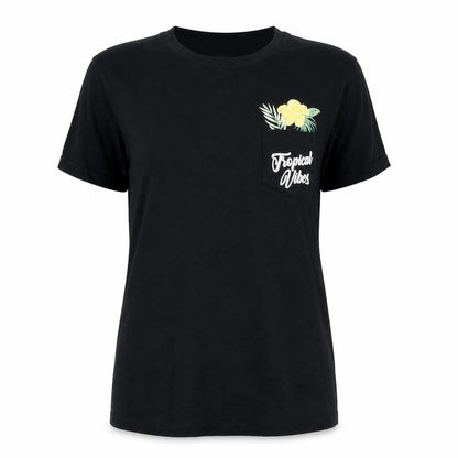 Womens UK Size 12 Paramour Black Basic T-Shirt