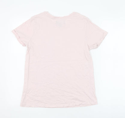 Womens UK Size 12 Paramour Pink Basic T-Shirt