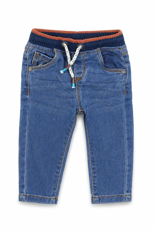 F&F Boys Blue  Cotton Capri Jeans Size 3-6 Months  Pullover