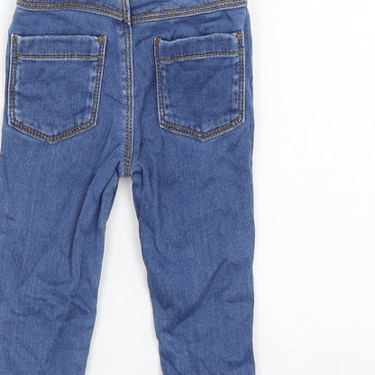 F&F Boys Blue  Cotton Capri Jeans Size 3-6 Months  Pullover