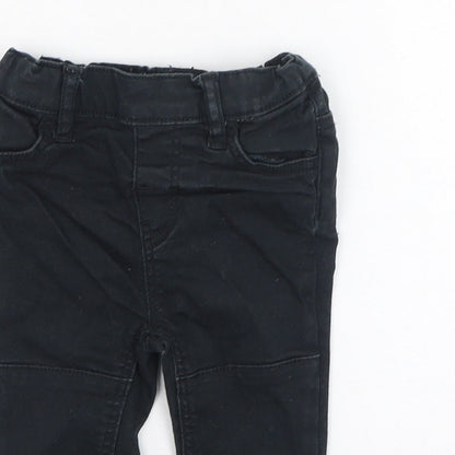 H&M Boys Black  Cotton Capri Jeans Size 9-12 Months  Pullover