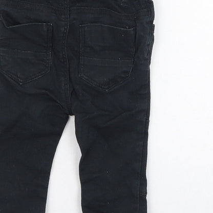 H&M Boys Black  Cotton Capri Jeans Size 9-12 Months  Pullover