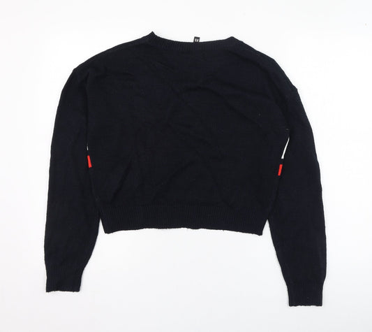 Womens UK Size XS H&M Blue Pullover Jumper