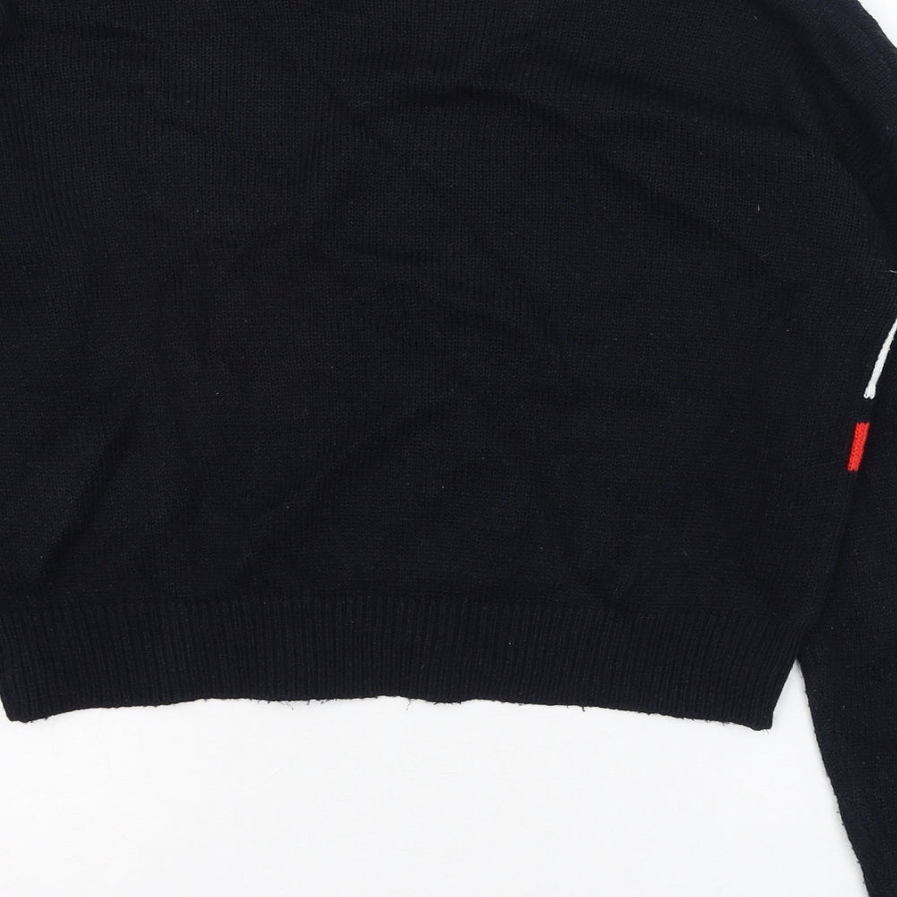 Womens UK Size XS H&M Blue Pullover Jumper