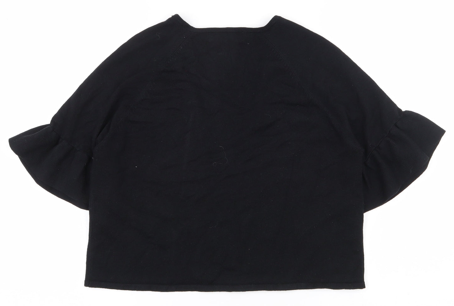 Womens UK Size M Marks and Spencer Black Cardigan Jumper
