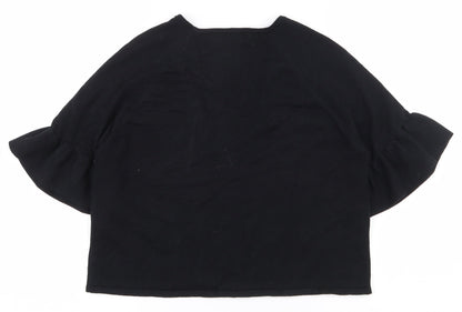 Womens UK Size M Marks and Spencer Black Cardigan Jumper