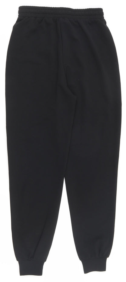 Womens UK Size XS SheIn Regular Fit Jogger Black Trousers