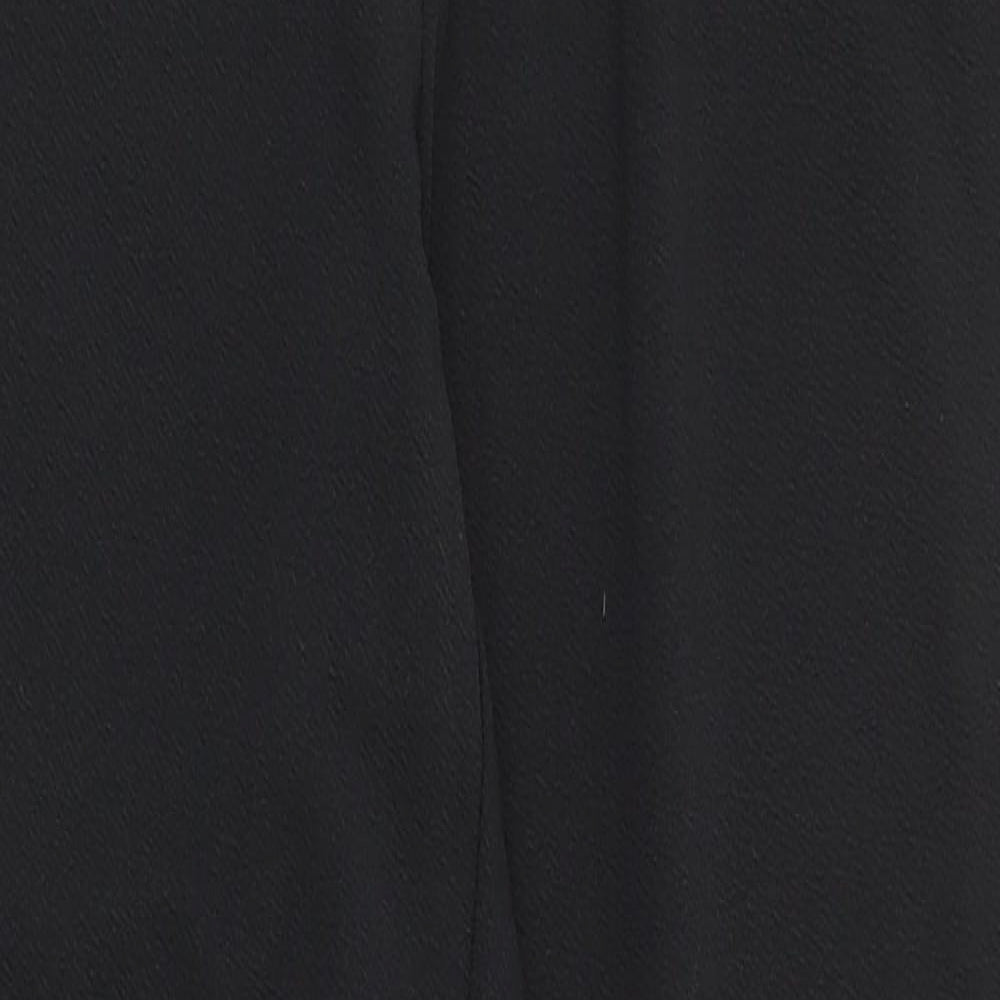 Womens UK Size XS SheIn Regular Fit Jogger Black Trousers