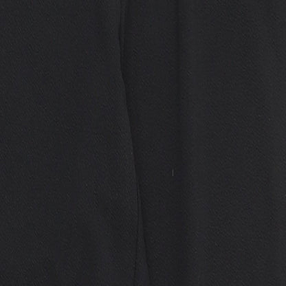Womens UK Size XS SheIn Regular Fit Jogger Black Trousers
