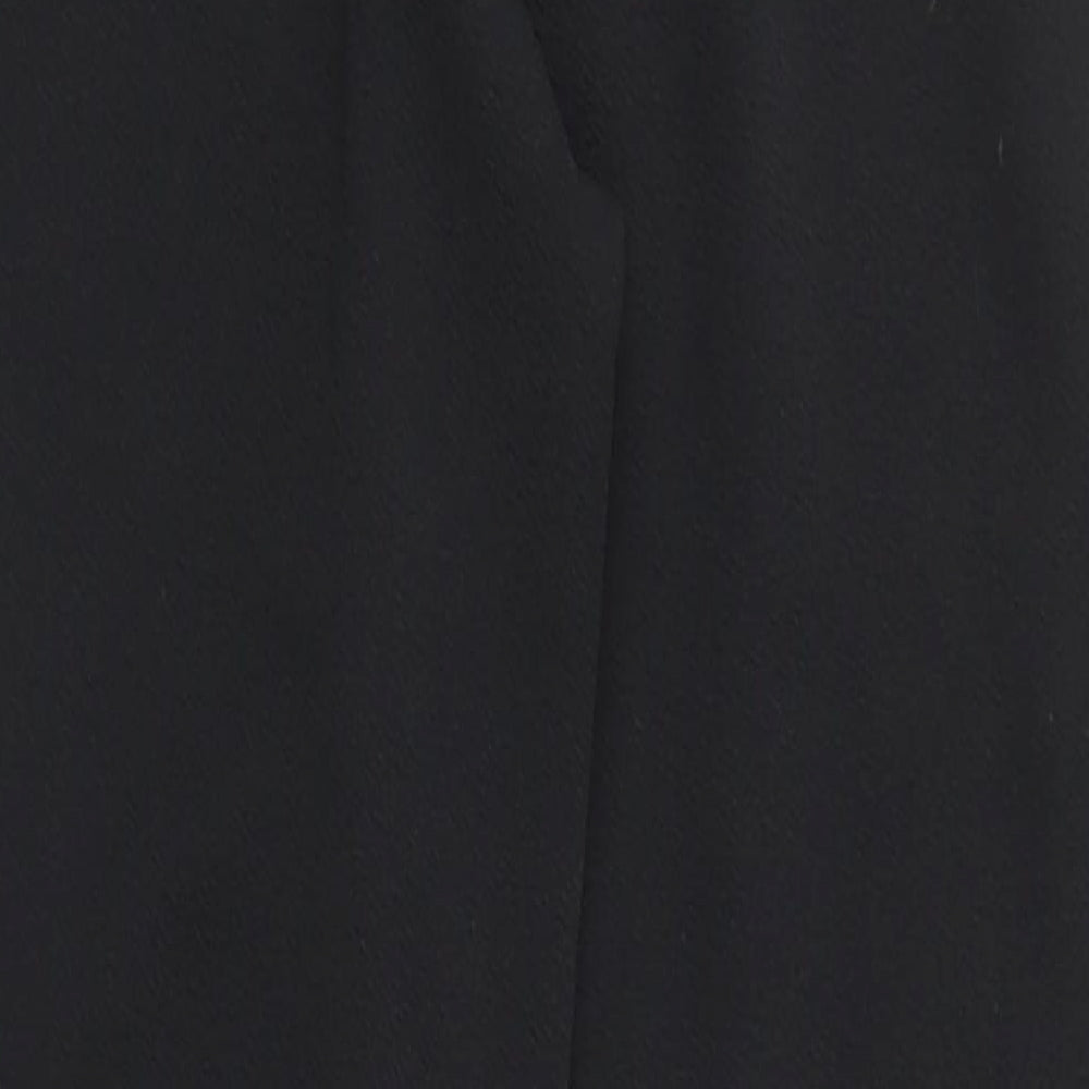 Womens UK Size XS SheIn Regular Fit Jogger Black Trousers