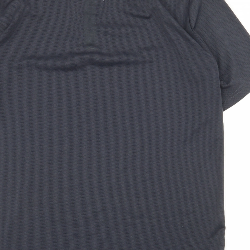 Artengo Mens Grey  Polyester  Polo Size M Collared Button