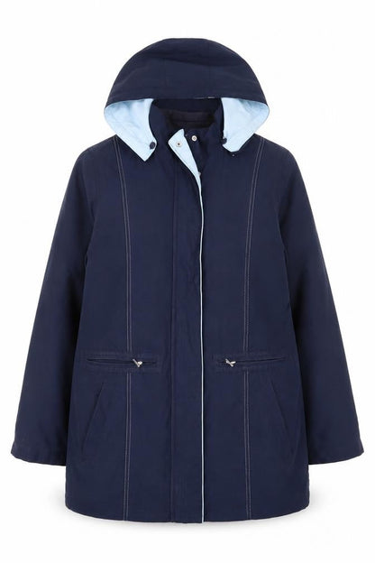 Womens UK Size S Bonmarché Blue Anorak Coat