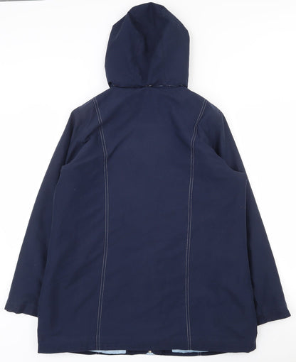 Womens UK Size S Bonmarché Blue Anorak Coat