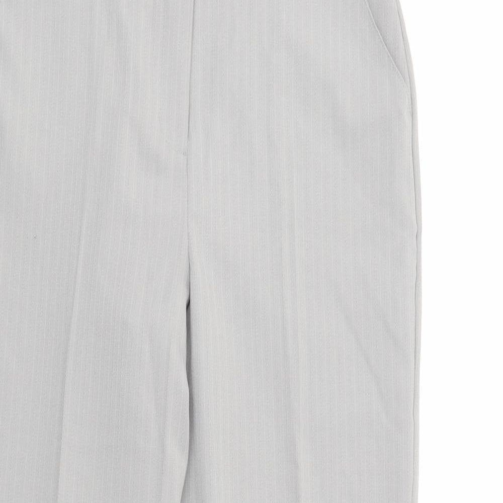 Womens UK Size 10 Slimma Regular Fit Dress Pants Grey Trousers