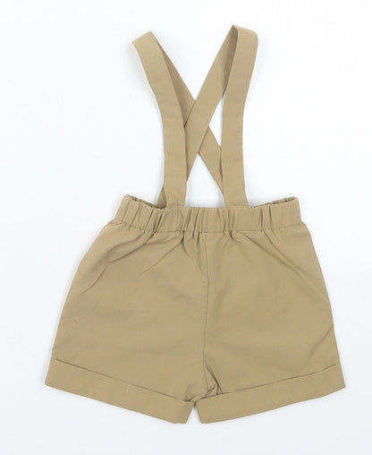 SheIn Baby Beige  Polyester Cropped Trousers Size 12 Months