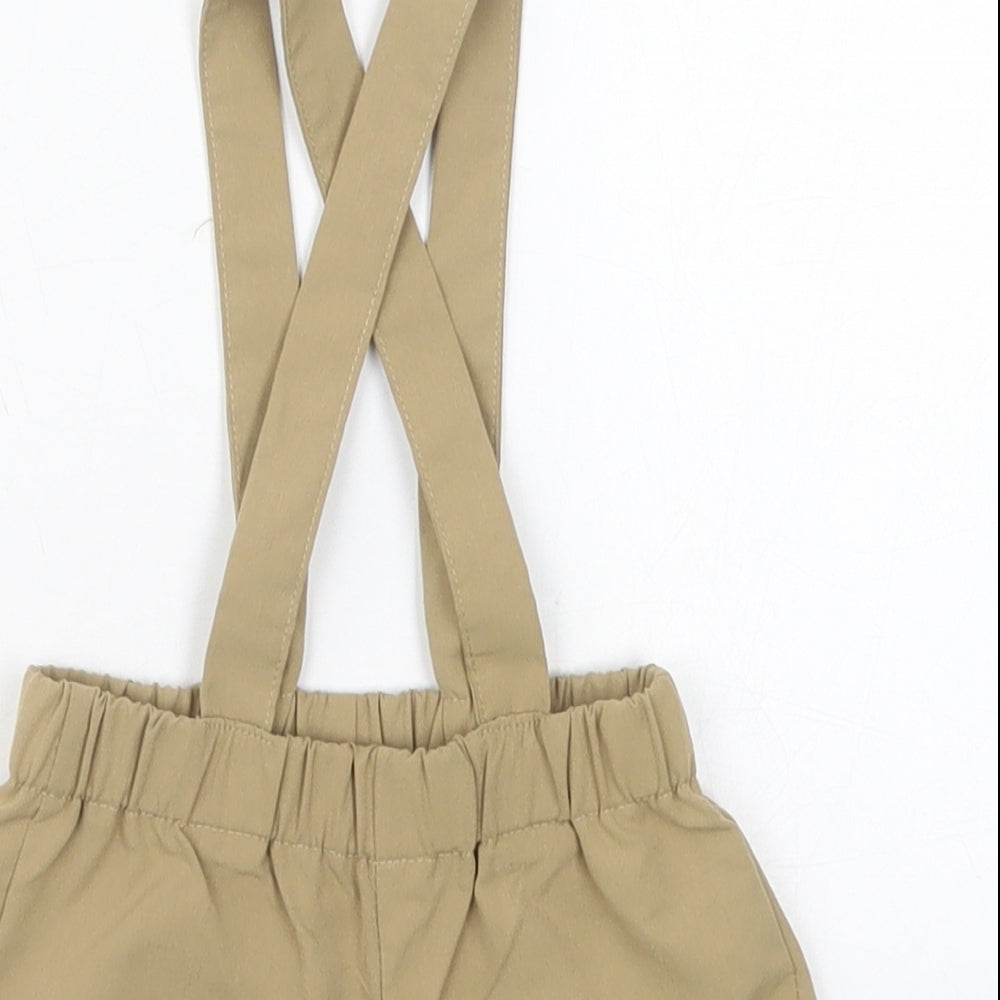 SheIn Baby Beige  Polyester Cropped Trousers Size 12 Months