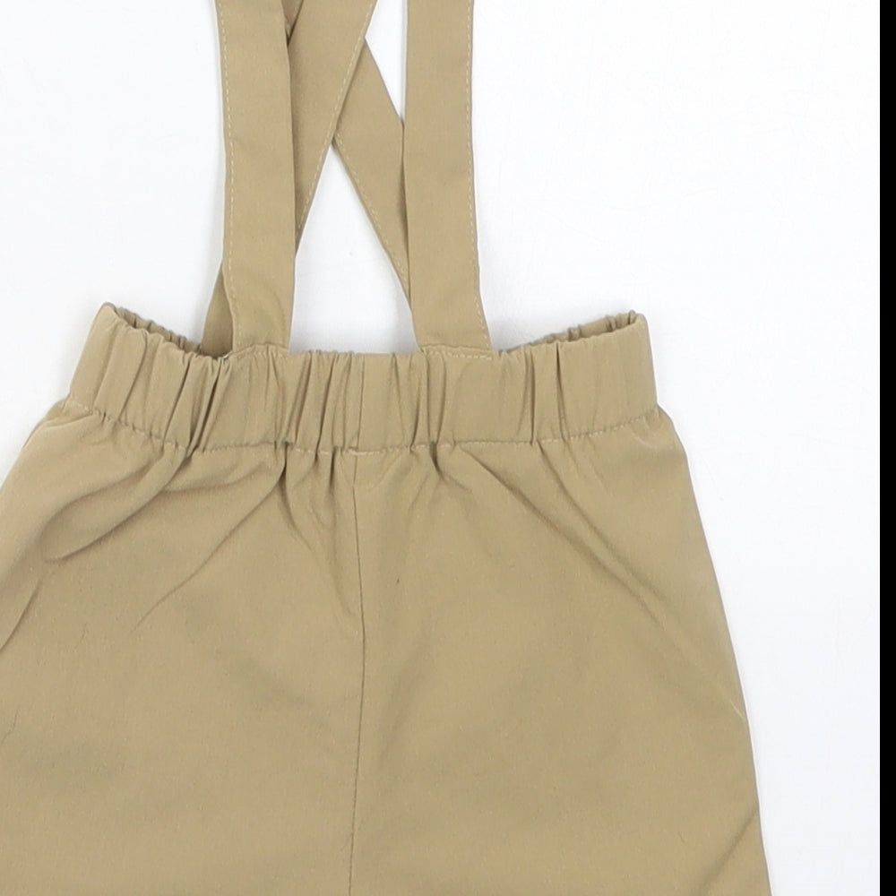 SheIn Baby Beige  Polyester Cropped Trousers Size 12 Months