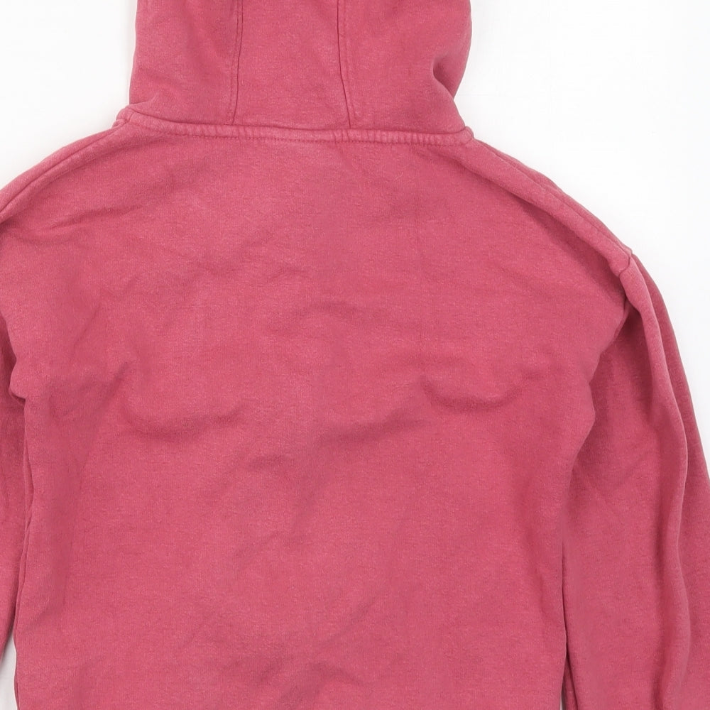 Matalan Girls Pink  Cotton Full Zip Hoodie Size 10 Years  Zip