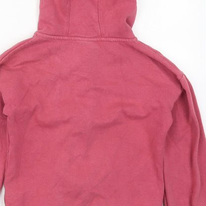 Matalan Girls Pink  Cotton Full Zip Hoodie Size 10 Years  Zip