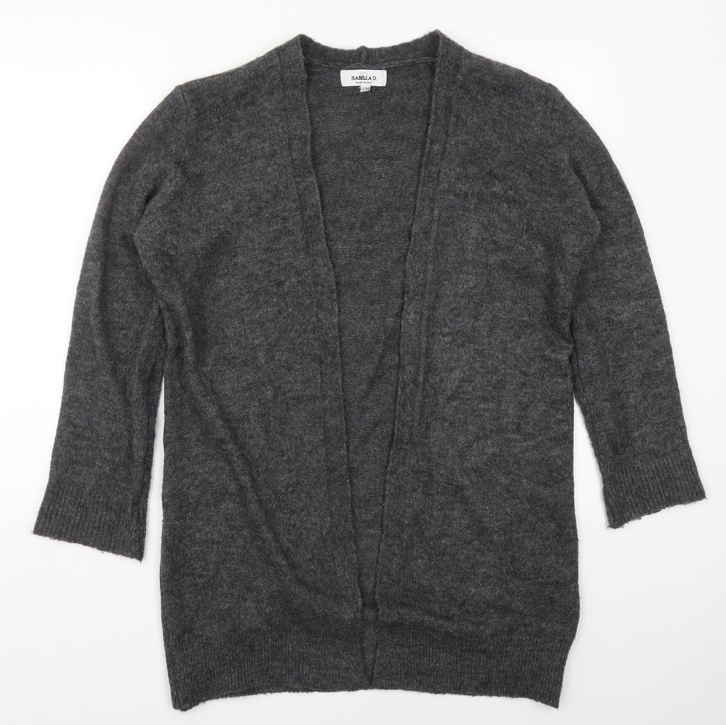 Womens UK Size S Isabella D Grey Cardigan Jumper