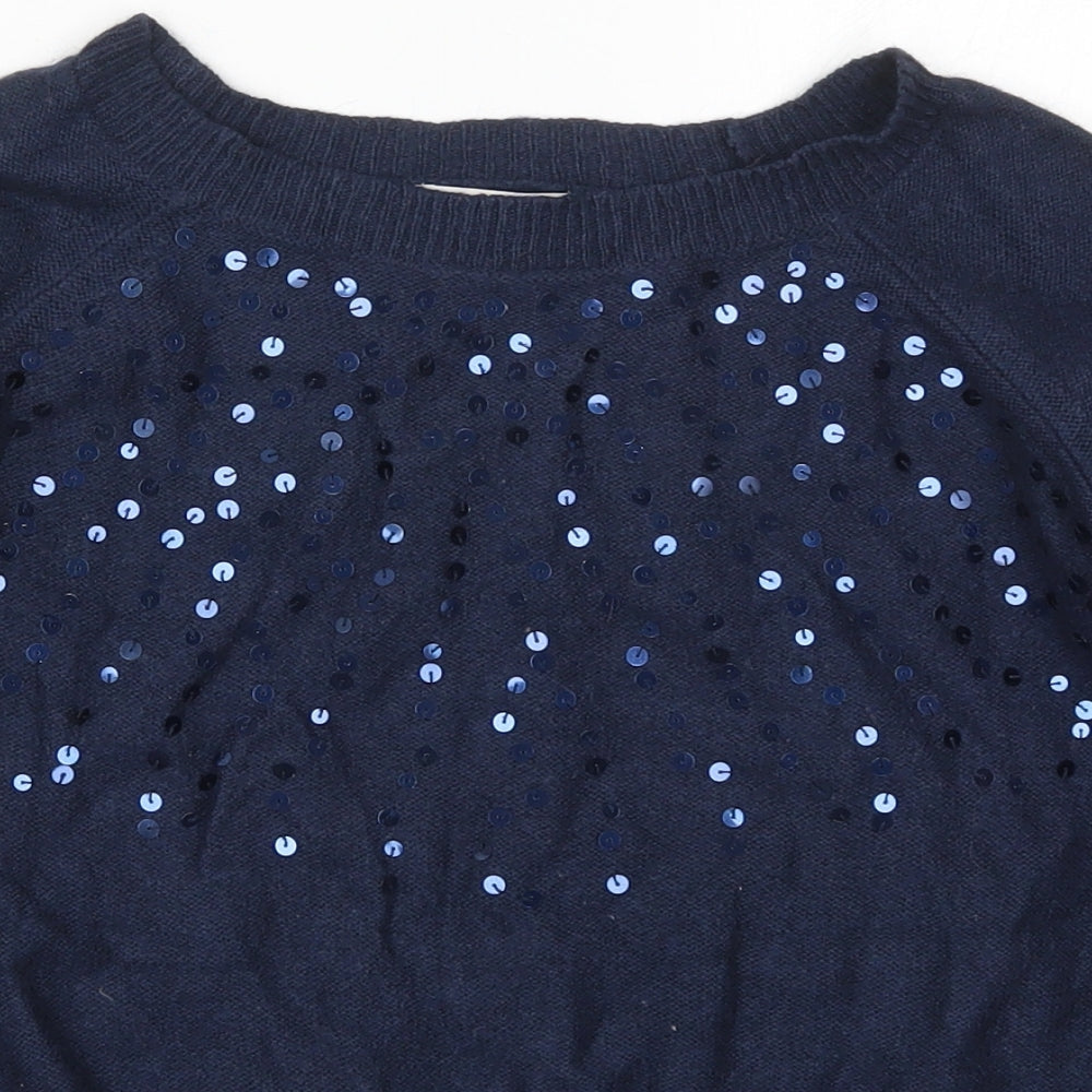 Womens UK Size 8 NEXT Blue Pullover Jumper