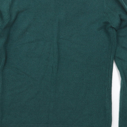 F&F Womens Green Round Neck  Acrylic Pullover Jumper Size 6