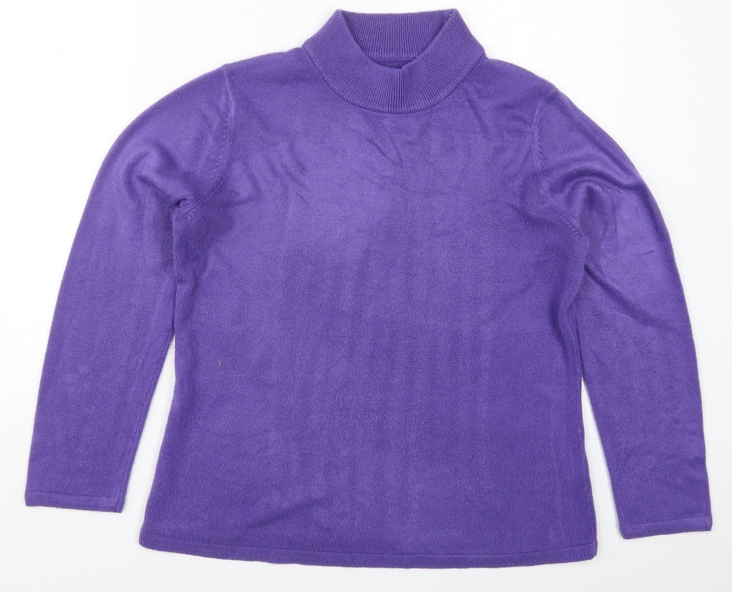 Womens UK Size M Preworn Purple Pullover Jumper