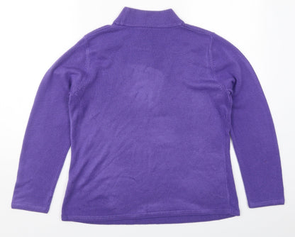 Womens UK Size M Preworn Purple Pullover Jumper