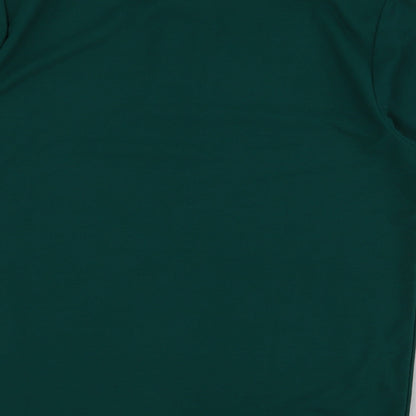 Urban Heritage Mens Green  Polyester  Polo Size S Collared Button