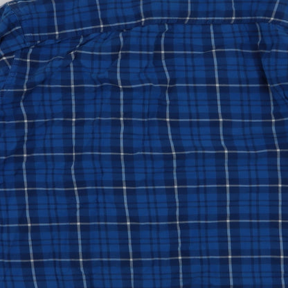 Mens UK Size XL Mineral Blue  Button-Up Long Sleeve Casual Shirt