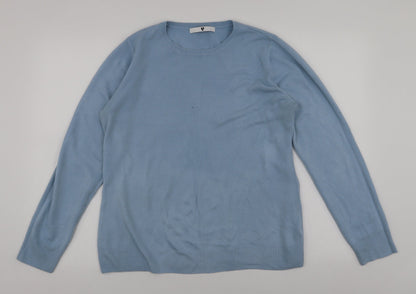 Womens UK Size 14 V by Very Blue Pullover Jumper