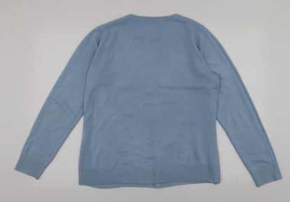 Womens UK Size 14 V by Very Blue Pullover Jumper