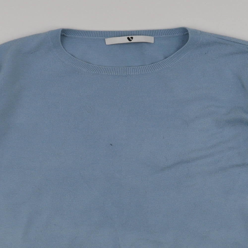Womens UK Size 14 V by Very Blue Pullover Jumper