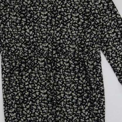 Atmosphere Womens Multicoloured Floral Polyester A-Line  Size 14  Round Neck Button