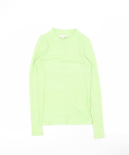 Womens UK Size 8 Topshop Green Basic T-Shirt