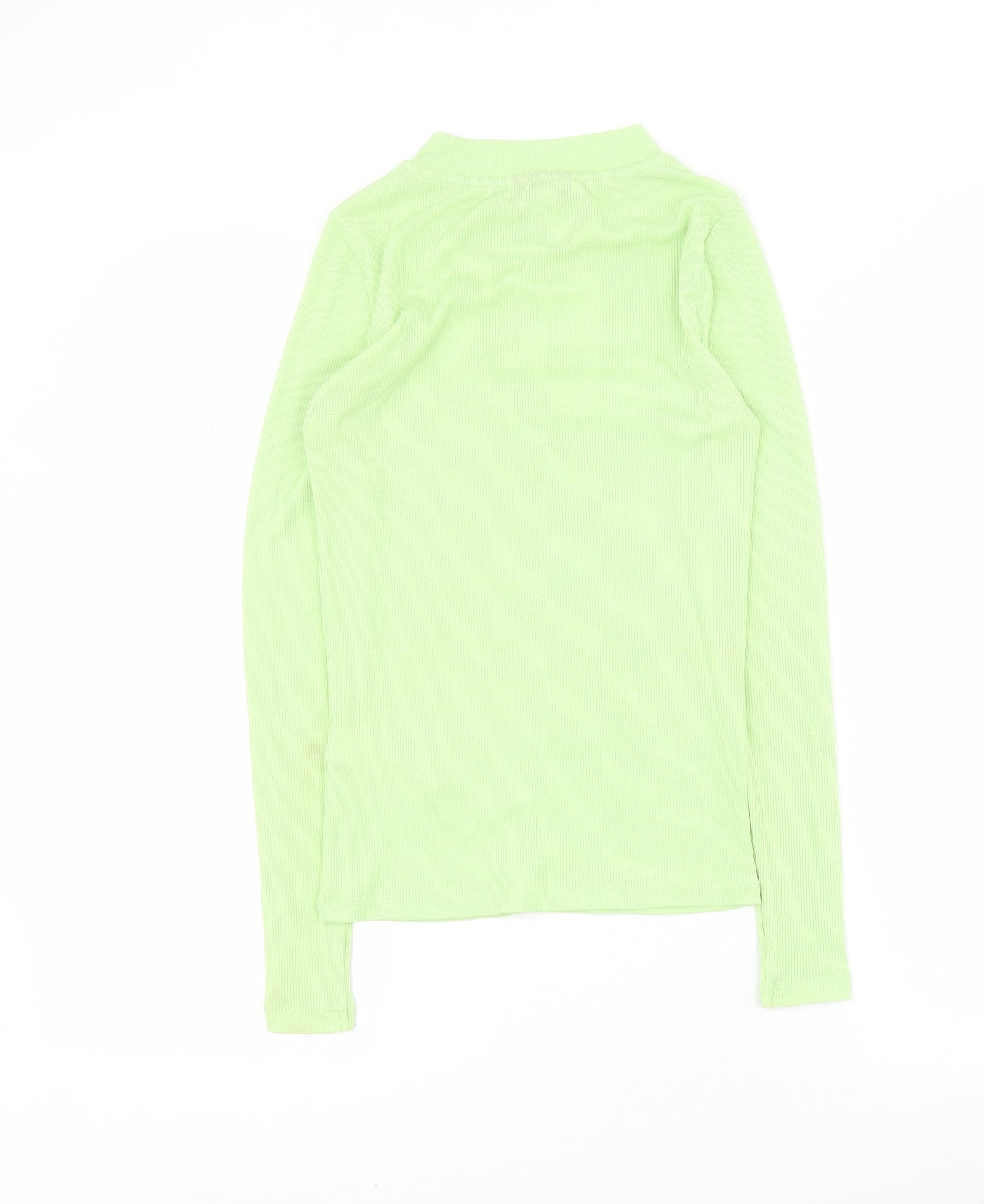 Womens UK Size 8 Topshop Green Basic T-Shirt