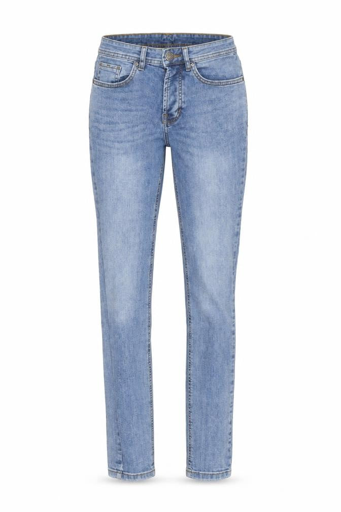 Front view of Denim co women’s blue cotton skinny jeans, size UK 28, 31-inch leg regular zip