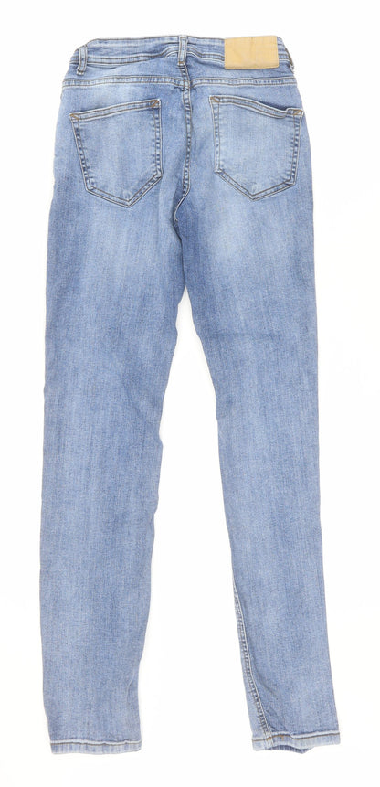 Denim co Womens Blue  Cotton Skinny Jeans Size 28 L31 in Regular Zip