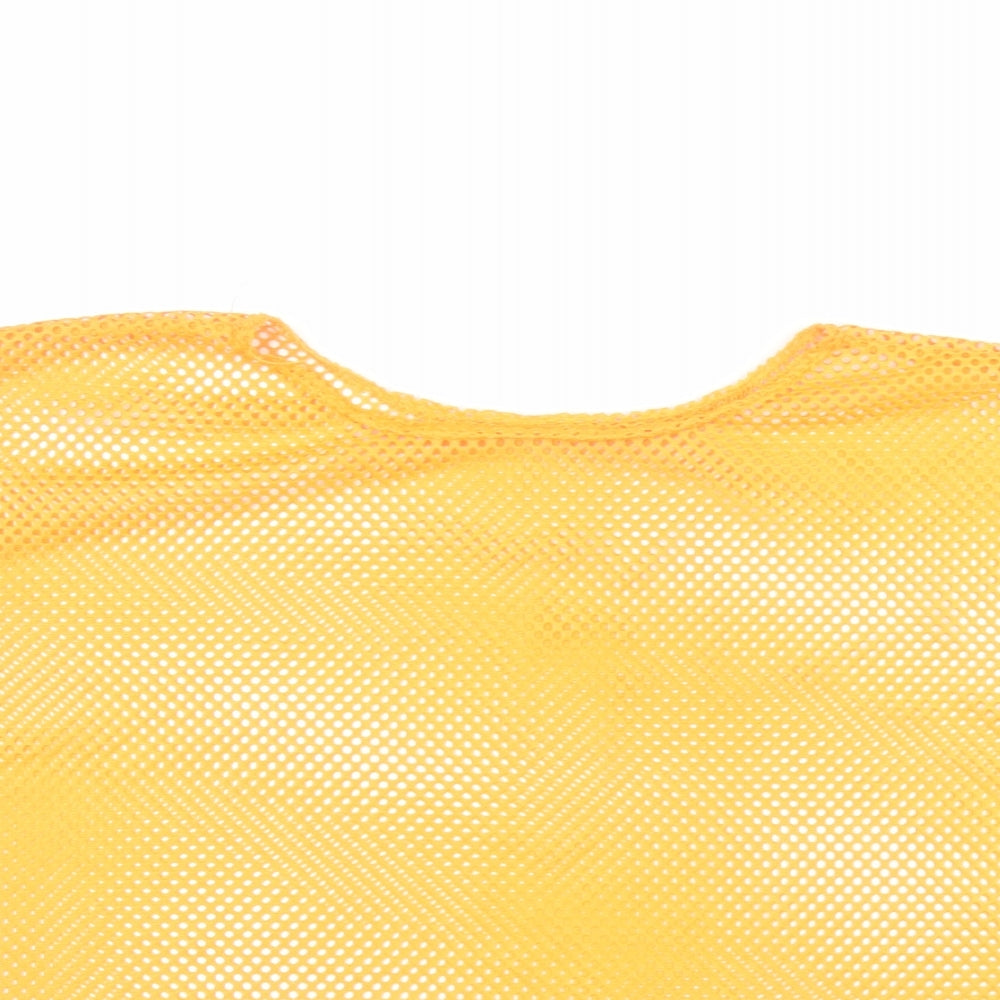 SheIn Womens Orange  Polyester Basic T-Shirt Size L Round Neck